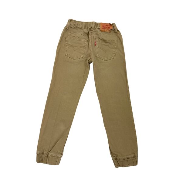 Levi's Jeans Khaki Drawstring Jogger Pants Size Youth 8 - Picture 2 of 3